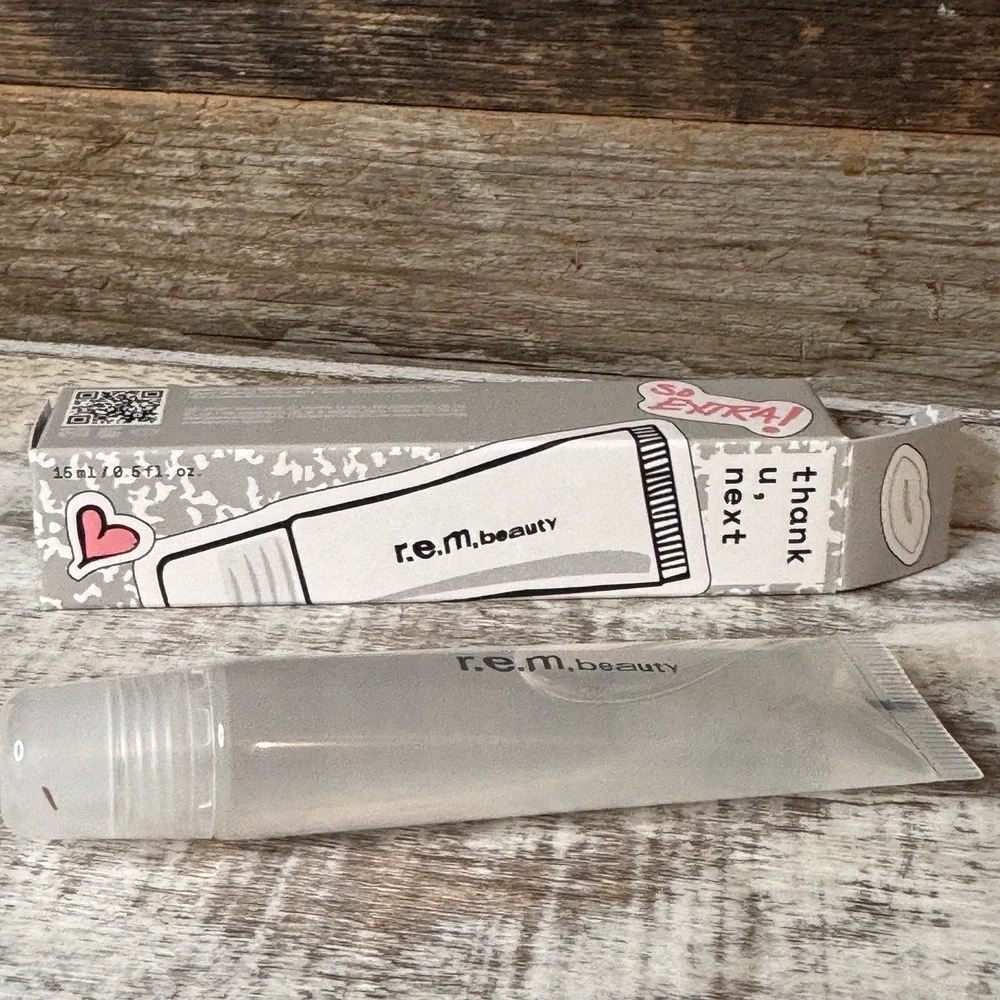 REM Beauty XL Utmost Importance Plumping Lip Gloss 15ml JUMBO Clear | Ariana $22